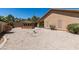 Spacious backyard featuring desert landscaping and charming gazebo structure at 5405 Lucky Clover St, Las Vegas, NV 89149