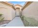 Inviting front entrance with landscaped walkway leading to a decorative front door at 5405 Lucky Clover St, Las Vegas, NV 89149