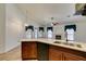 Bright kitchen overlooking an open floor plan, perfect for entertaining guests at 5405 Lucky Clover St, Las Vegas, NV 89149