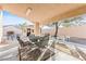 Spacious covered patio with comfortable seating, ideal for outdoor entertaining and relaxation at 5405 Lucky Clover St, Las Vegas, NV 89149
