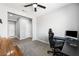 Office space with a computer desk and an entrance to the hallway at 5631 Hill Cliff Ct, North Las Vegas, NV 89031