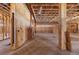 Framing of a foyer under construction, showcasing the home's layout and interior design at 5855 St Ebbes Ct, Las Vegas, NV 89131