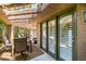 Backyard patio with outdoor seating and a shaded dining area, creating an inviting space for gatherings at 7217 Mission Hills Dr, Las Vegas, NV 89113