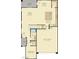 Floor plan featuring a two-bay garage, kitchen, living room, dining room and bedroom at 1114 Junipine Ave, North Las Vegas, NV 89081