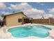Inviting backyard showcasing a pristine pool, perfect for cooling off on hot summer days at 1723 Anchor Dr, North Las Vegas, NV 89032