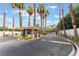 View of the guardhouse and the gated community entrance at 2486 Sabado St, Las Vegas, NV 89121