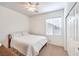 Comfortable bedroom with a large window, closet, and neutral colors to allow easy personalization at 2561 Pyramid Pines Dr, Henderson, NV 89052