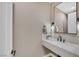 Powder room with designer mirror and sink at 2621 Spalding Dr, Las Vegas, NV 89134