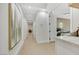 Bright hallway with recessed lighting that leads to the kitchen and bedroom at 2621 Spalding Dr, Las Vegas, NV 89134