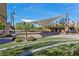 Outdoor event space with a large sun shade, perfect for community events at 3179 Mura Del Prato Ave, Henderson, NV 89044