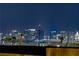 An evening shot captures the bright city skyline, seen from behind a privacy wall at 3906 Jacob Lake Cir, Las Vegas, NV 89118