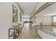 Spacious foyer featuring travertine flooring and seamless flow into the home's open layout at 3906 Jacob Lake Cir, Las Vegas, NV 89118