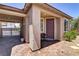 Charming front entrance with pavers, covered walkway, and gated courtyard at 3906 Jacob Lake Cir, Las Vegas, NV 89118