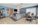 Inviting living room featuring comfortable seating, a dining area, and tasteful decor for relaxation and entertainment at 5019 Lancaster Dr, Las Vegas, NV 89120