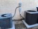 Two air conditioner condenser units situated on a concrete pad at 529 Rancho Del Mar Way, North Las Vegas, NV 89031