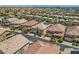 Aerial view displaying well-maintained neighborhood, accentuating the home's prime location and charm at 6750 Quapaw St, Las Vegas, NV 89149