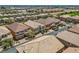 Aerial view showing well-maintained neighborhood, highlighting the home's location and curb appeal at 6750 Quapaw St, Las Vegas, NV 89149
