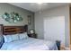 Comfortable bedroom featuring stylish décor and natural light at 7175 Steubling Glen St, North Las Vegas, NV 89084
