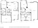 Combined floor plans showing both floor 1 with kitchen and garage, and floor 2 with bedrooms and bathrooms at 787 Craigmark Ct, Henderson, NV 89002