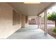 View of the patio, with a decorative rock landscaping and a block wall at 787 Craigmark Ct, Henderson, NV 89002