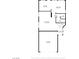 Schematic floor plan showing room dimensions for the first story at 9290 S Cool Creek Ave, Las Vegas, NV 89147
