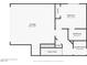 Floor plan highlighting the garage, bedroom, laundry room, and bathroom on the upper level with stair access at 10525 Shiny Skies Dr, Las Vegas, NV 89129