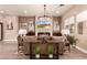 Bright living room featuring a fireplace, comfortable seating, and stylish decor at 10713 Shoalhaven Dr, Las Vegas, NV 89134