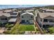Aerial view of house, yard, and patio within a residential community at 10954 Free Flow Pl, Las Vegas, NV 89138