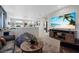 Living room with tv, beanbag chair, coffee table and nice decor at 10954 Free Flow Pl, Las Vegas, NV 89138