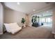 Spacious bonus room featuring neutral carpet, weight-lifting equipment, and natural light at 12018 Vento Forte Ave, Las Vegas, NV 89138