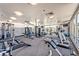 Bright gym with modern equipment and large windows overlooking the outdoor pool at 150 Las Vegas Blvd # 1606, Las Vegas, NV 89101