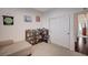 Bedroom with a daybed, neutral tones, playful decor, closet with sliding doors at 167 Thunder Plains Way, Henderson, NV 89012