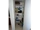 Linen closet with shelving, offering efficient storage solutions at 2704 Otter Creek Ct # 101, Las Vegas, NV 89117