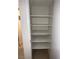 Walk-in closet features shelving for organized storage at 2704 Otter Creek Ct # 101, Las Vegas, NV 89117