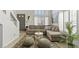Inviting living room with sectional sofa, shutters, and stylish decor for a comfortable living space at 3367 Cheltenham St, Las Vegas, NV 89129