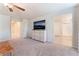 Spacious main bedroom offers lots of natural light, ceiling fan and comfortable carpet flooring at 3815 Corellia Ave, North Las Vegas, NV 89084