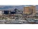 Elevated view of Mandalay Bay and Luxor, iconic landmarks of Las Vegas, set against a mountain backdrop at 4381 W Flamingo Rd # 3120, Las Vegas, NV 89103