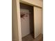 Spacious closet with sliding doors and ample storage shelves and hanging space at 4382 Valley Regal Way, North Las Vegas, NV 89032