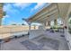 Backyard pool area with covered patio at 4680 Freshwater Dr, Las Vegas, NV 89103
