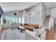 Spacious living room with vaulted ceilings, hardwood floors, and elegant lighting at 4680 Freshwater Dr, Las Vegas, NV 89103