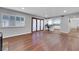 Hardwood floor open living room with natural lighting at 4680 Freshwater Dr, Las Vegas, NV 89103