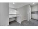 Upstairs loft with built-in desk area and storage cabinets at 4680 Freshwater Dr, Las Vegas, NV 89103