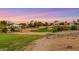 This backyard features a golf course view at 4718 Atlantico St, Las Vegas, NV 89135