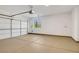 The home's garage has an automatic door and epoxy flooring at 4718 Atlantico St, Las Vegas, NV 89135