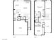 Detailed floor plan showcasing the layout of both floors with dimensions and room names at 5221 Tropical Peach Dr, Las Vegas, NV 89118