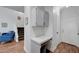 Hallway with desk and staircase at 5221 Tropical Peach Dr, Las Vegas, NV 89118