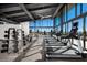 Well-equipped fitness center with treadmills and weights, offering a comprehensive workout experience with natural light at 5436 Succulent Rose Dr, Las Vegas, NV 89135