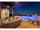 Relax by the pool and spa, complete with lounge area, fireplace, and city views at 5436 Succulent Rose Dr, Las Vegas, NV 89135