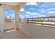 View of the clear, blue sky from the private balcony in a residential neighborhood at 5655 E Sahara Ave # 2044, Las Vegas, NV 89142