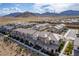 Aerial view displaying the community layout with mountains as a backdrop at 6150 Foxes Dale St, Las Vegas, NV 89166
